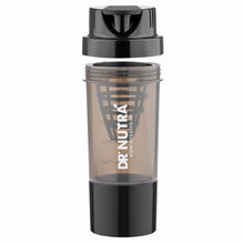 Load image into Gallery viewer, Dr.NUTRA Gym Shaker Advance Cyclone 500ml Capacity with One Compartment , BPA free Material (Black)
