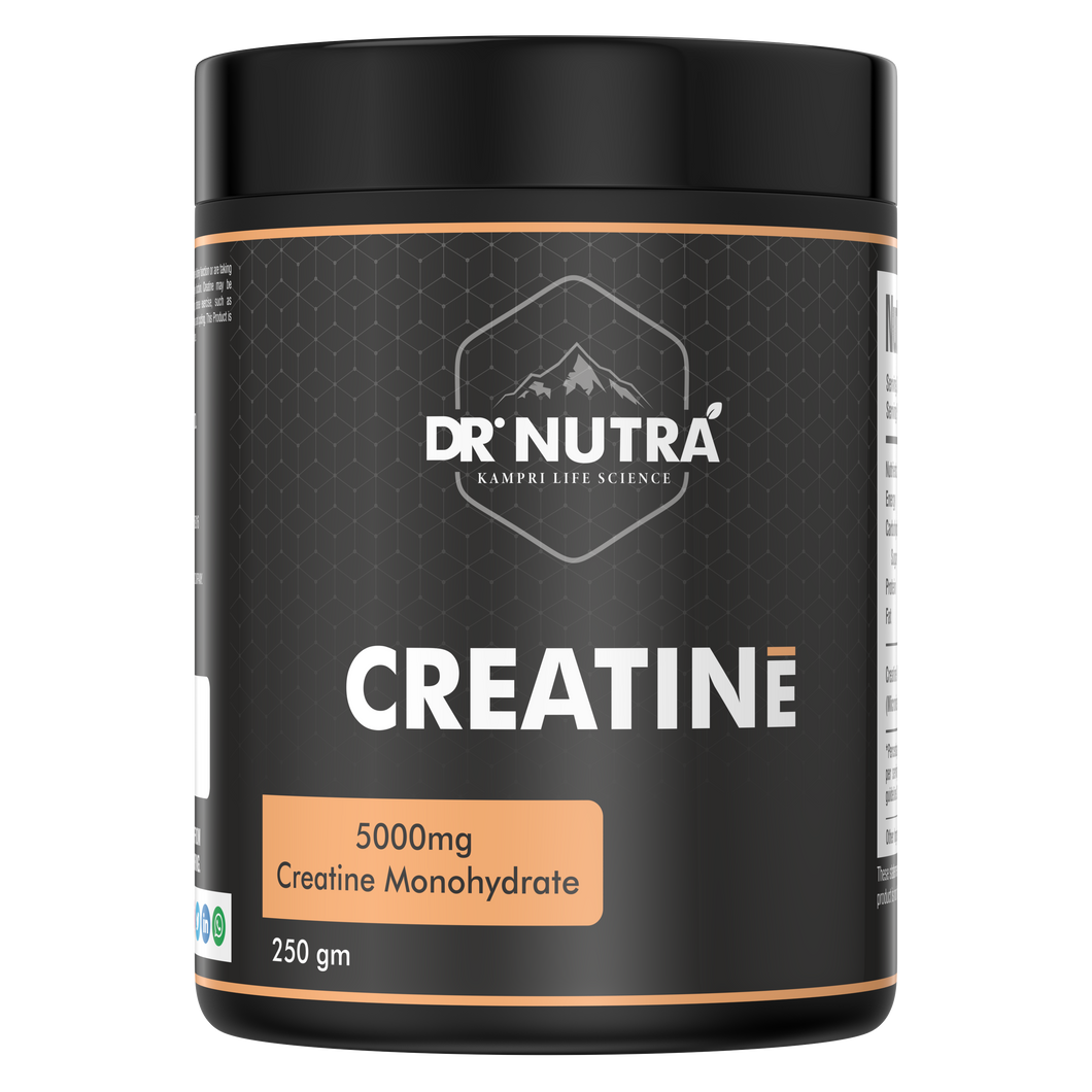 Dr.NUTRA Micronized Creatine Monohydrate - 250gm, Unflavored