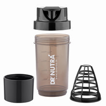 Load image into Gallery viewer, Dr.NUTRA Gym Shaker Advance Cyclone 500ml Capacity with One Compartment , BPA free Material (Black)
